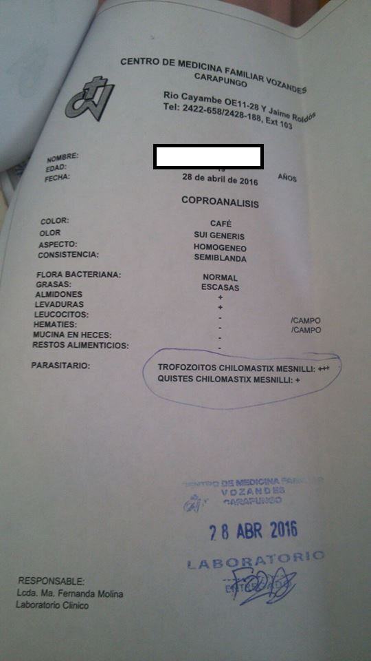 Laboruntersuchung in Equador